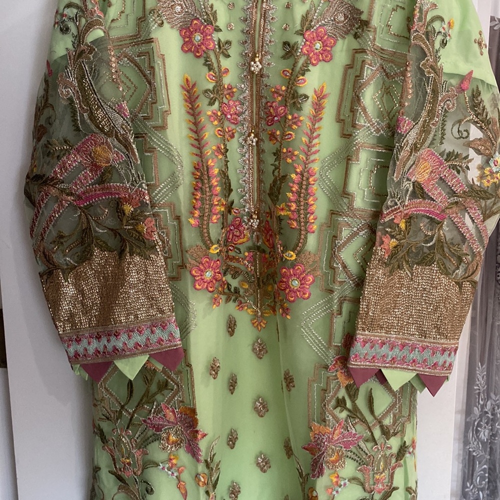 Beautiful Pakistani 3 Piece Suit - Picture 2 of 9